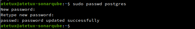 update sonarqube password