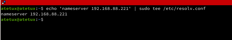 set default dns server on linux